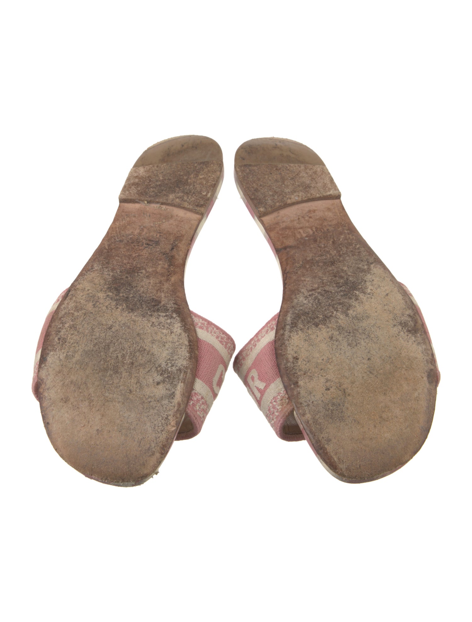 Christian Dior Canvas Printed Slides